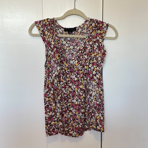 Sanctuary Clementine Floral Ruffle Shell - Picture 3 of 4